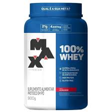 100% WHEY MORANGO MAX