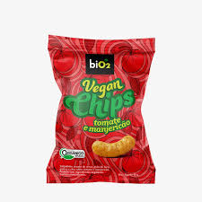 BIO2 VEGAN CHIPS TOMATE E MANJERICAO 40G