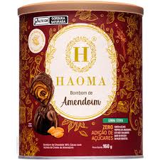 BOMBOM AMENDOIM (STEVIA) - 160G HAOMA