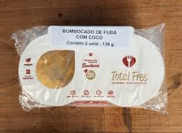 BOMBOCADO DE FUBA E COCO 2 UNIDADES - TOTAL FREE