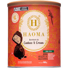 BOMBOM COOKIES & CREAM (STEVIA) - 160G HAOMA