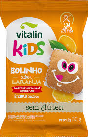 VITALIN KIDS BOLINHO 30G S/GLUT LARANJA
