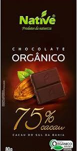 CHOCOLATE ORGANICO 75% CACAU - TABLETE 80G