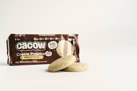 COOKIE PROTEICO ALL BLACK COM CHOCOLATE BRANCO - CACOW