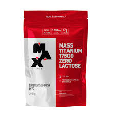 MASS TITANIUM 17500 ZERO LACTOSE REFIL 2,4KG MORANGO