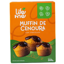 MUFFIN DE CENOURA COM CHOCOLATE LIFE ME
