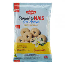SEQUILHOS MAIS ZERO ACUCAR BAUNILHA 120 GRS
